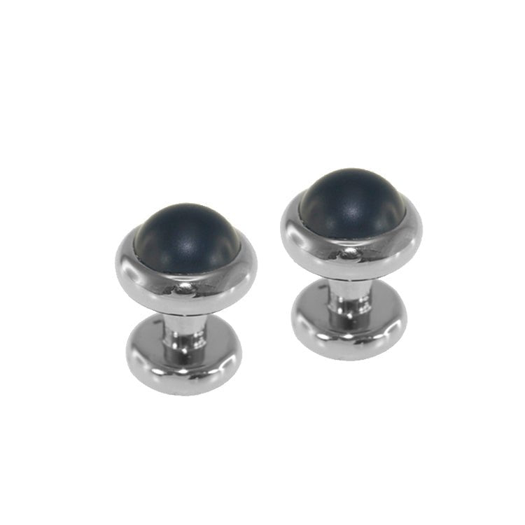 Titan Cufflink Frosted Black Onix - nammi.is