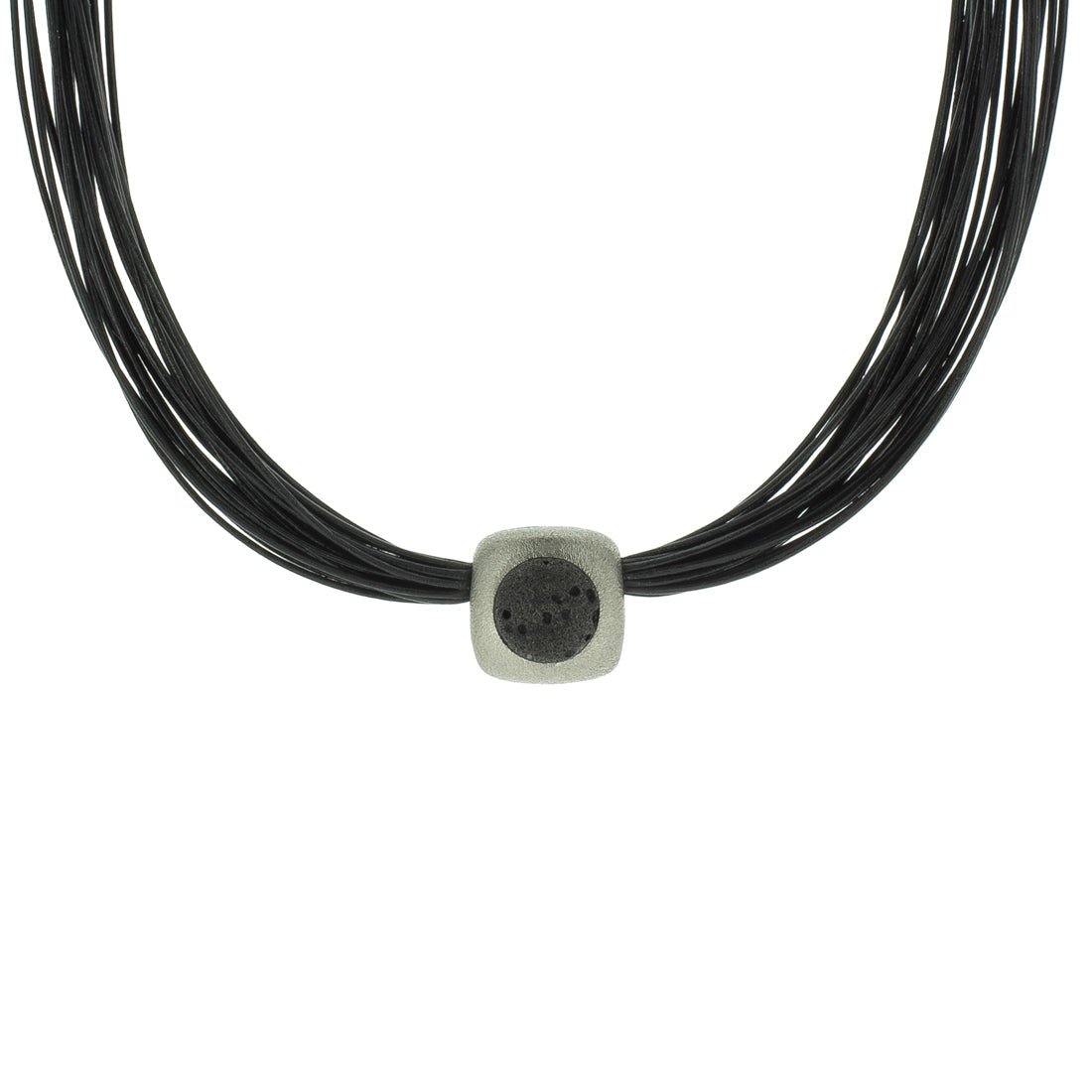 Titan Necklace Rough w/ Icelandic Lava Stone. - nammi.is