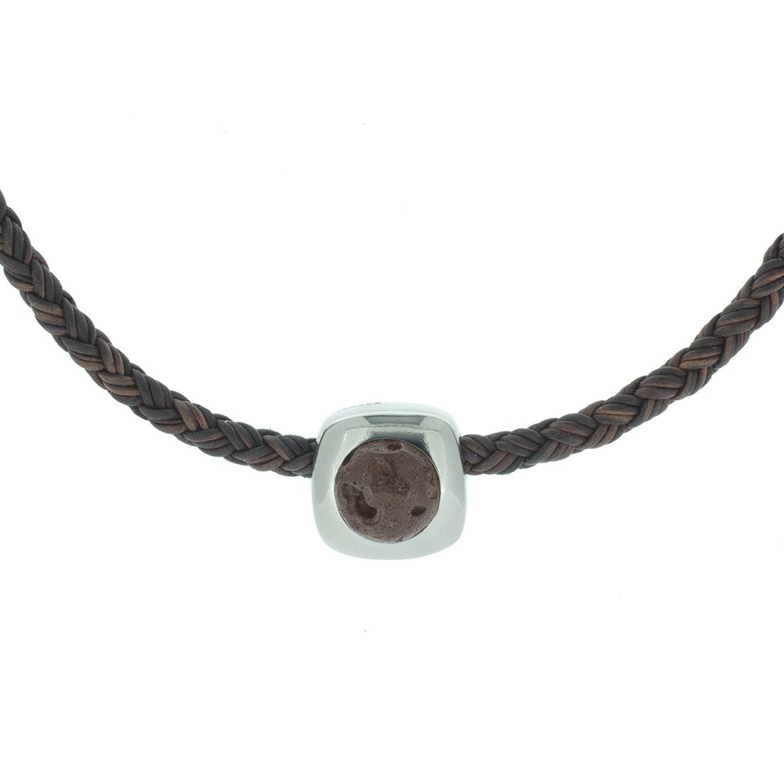 Titan Necklace w/ Brown Icelandic Lava Stone. - nammi.is