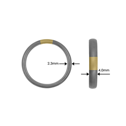 Titan Ring w/ 18k Gold & Tantalum - nammi.isÓfeigur