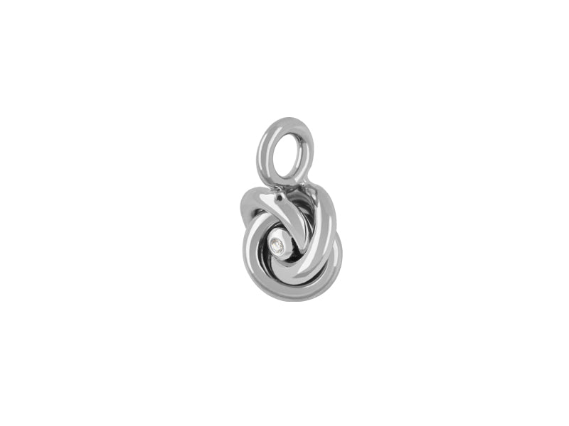 Titanium Celtic Knot w/ diamond - nammi.isÓfeigur