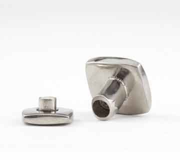 Titanium Cufflinks With Icelandic Onyx - nammi.is