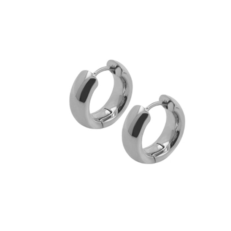 Titanium - Hoop earrings - Click Creole Shine - nammi.is