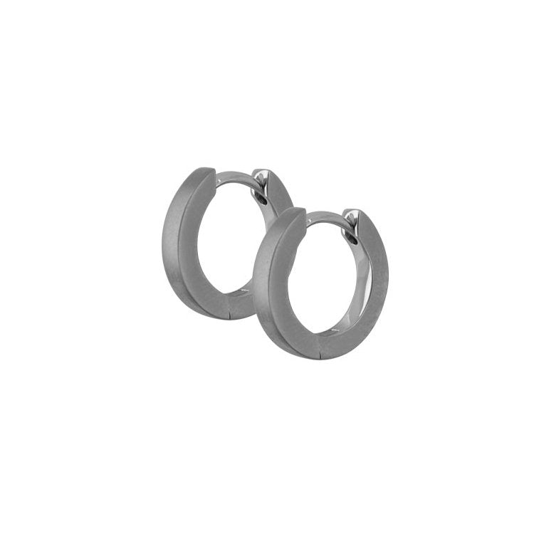 Titanium - Hoop earrings - Matt - nammi.is