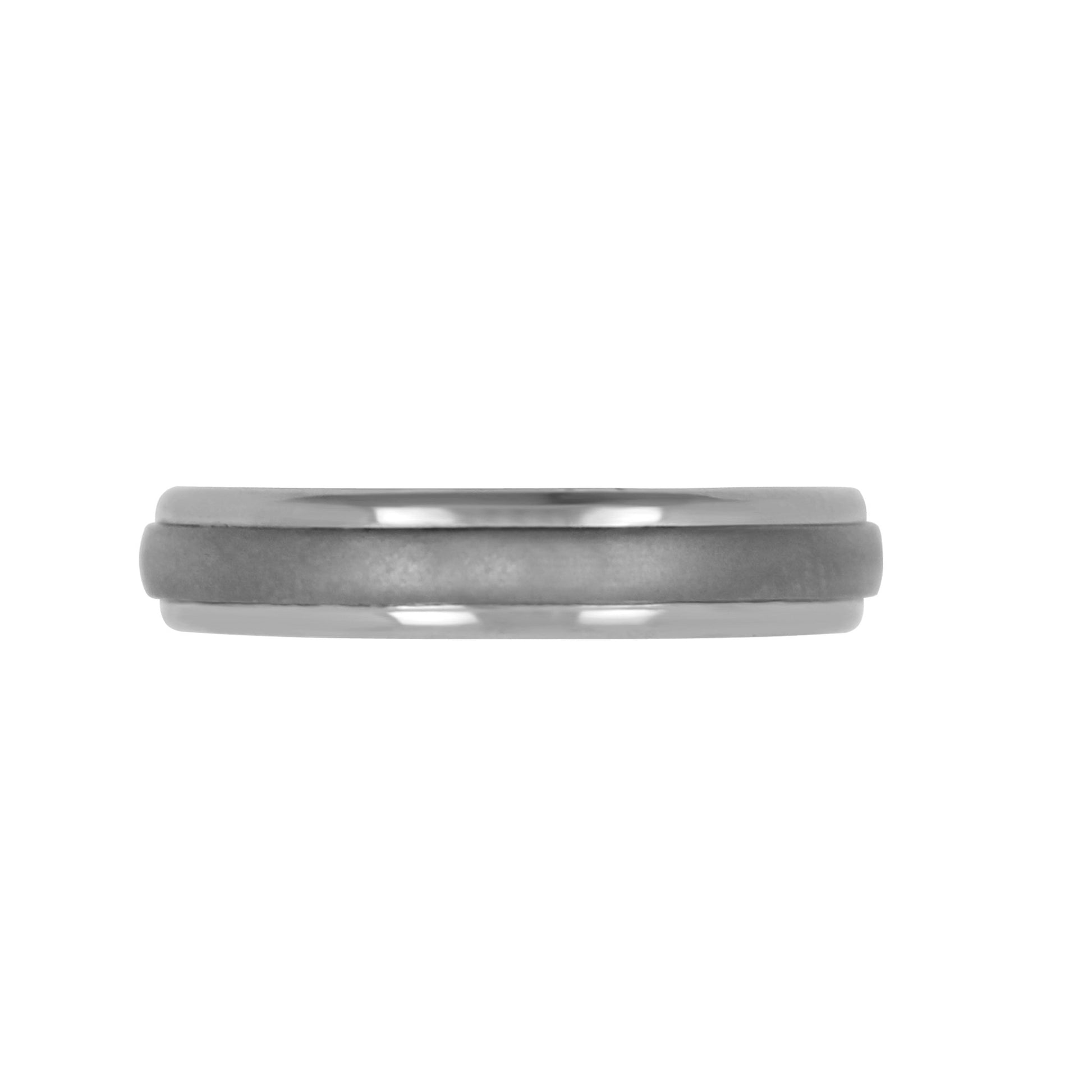 Titanium Ring Polished & Tantalum Sandblasted - nammi.isÓfeigur