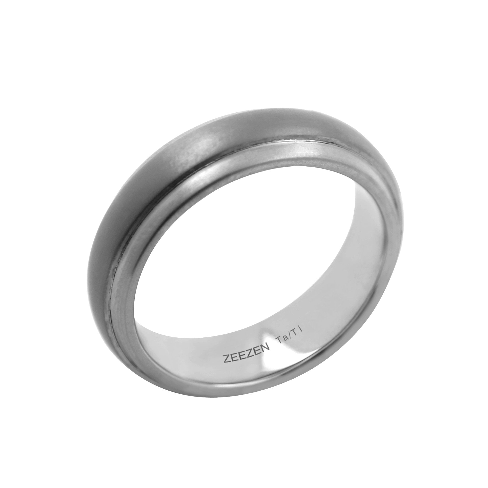 Titanium Ring w/ Tantalum - Mat Surface - nammi.isÓfeigur