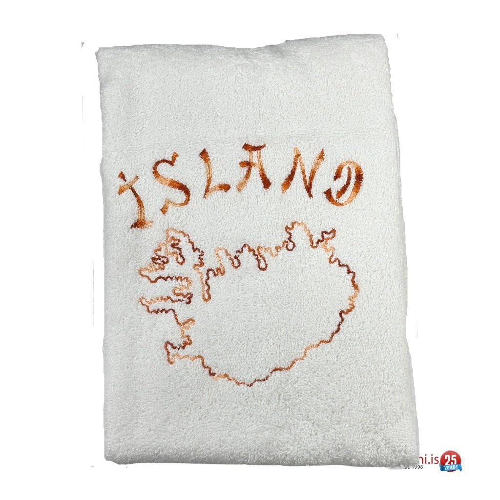 Towel Iceland / White - nammi.isSA Iceland