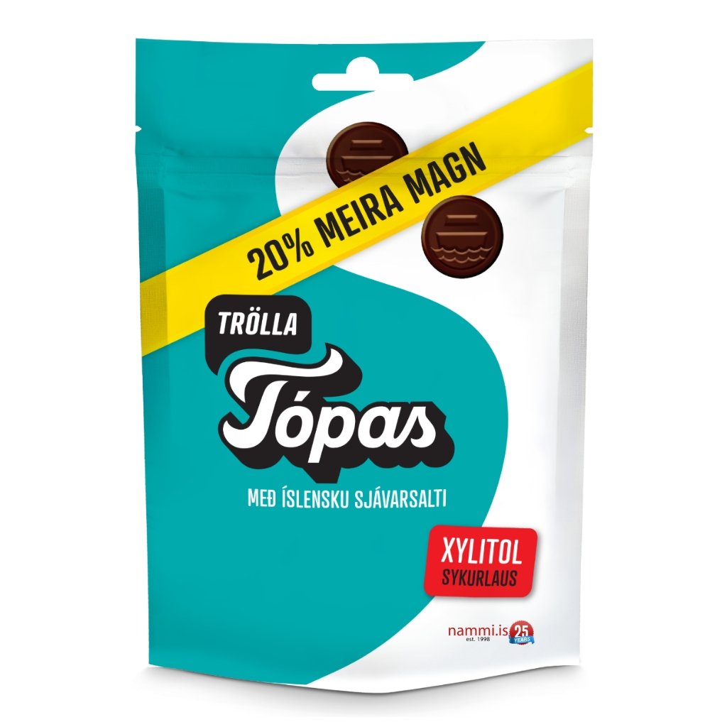 Trölla Tópas Blue / Sea Salt / Sugarfree - nammi.isNói Síríus