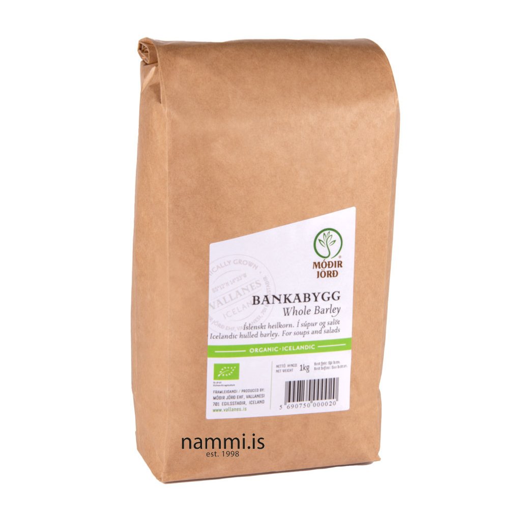 WHOLE BARLEY / Bankabygg 1 kg - nammi.isMóðir Jörð