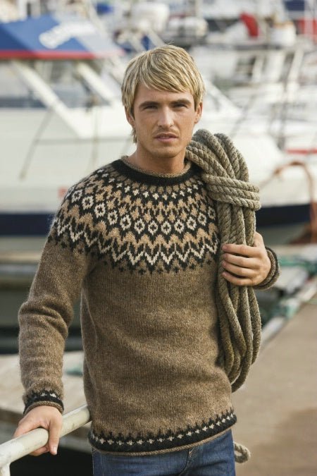 Wool Sweater (3 Riddari) Brown / XXL - nammi.isCustom Made
