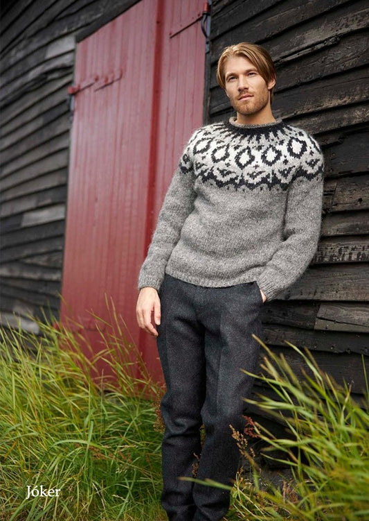 Wool Sweater - Jóker (gray) - nammi.is
